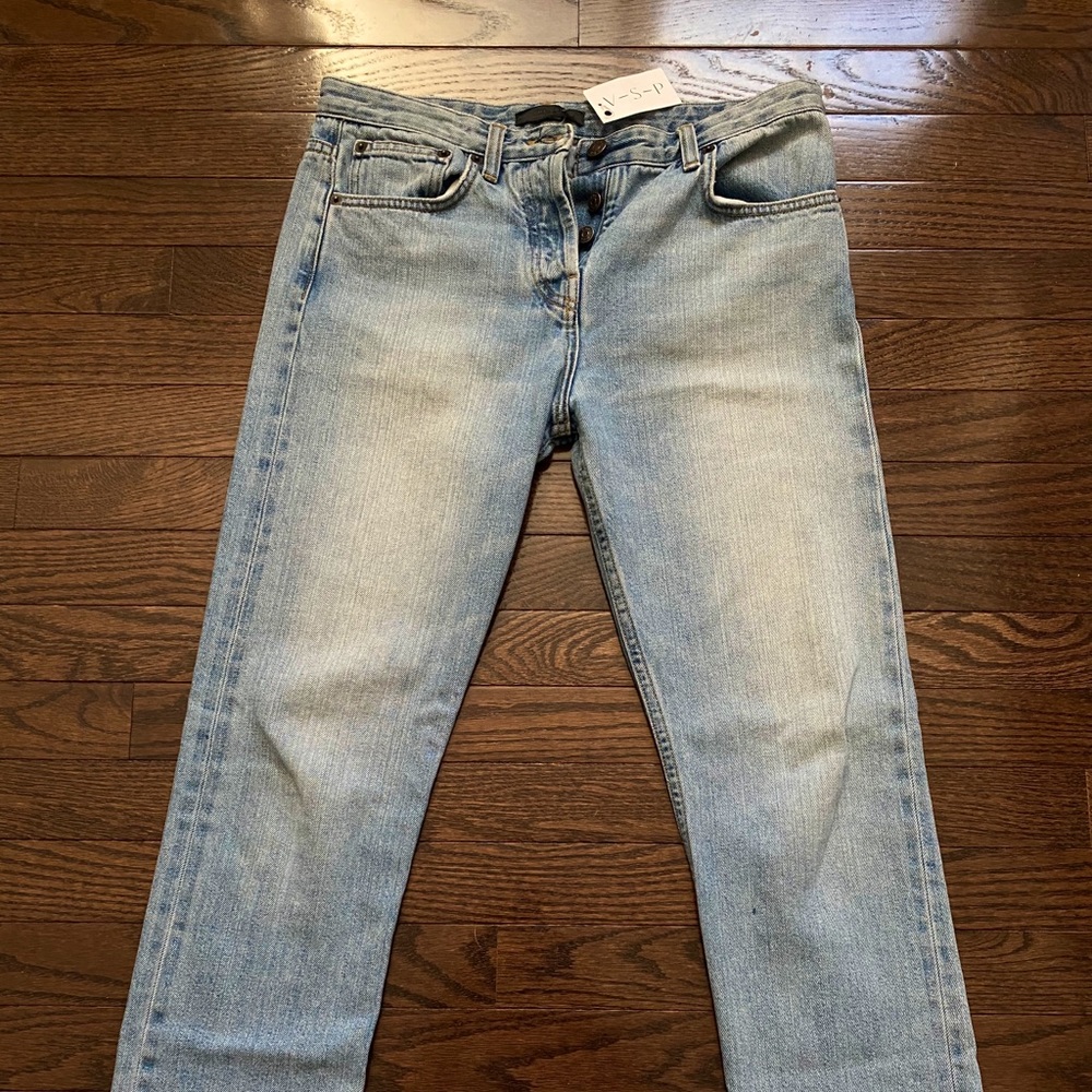 The row jeans light blue tapered